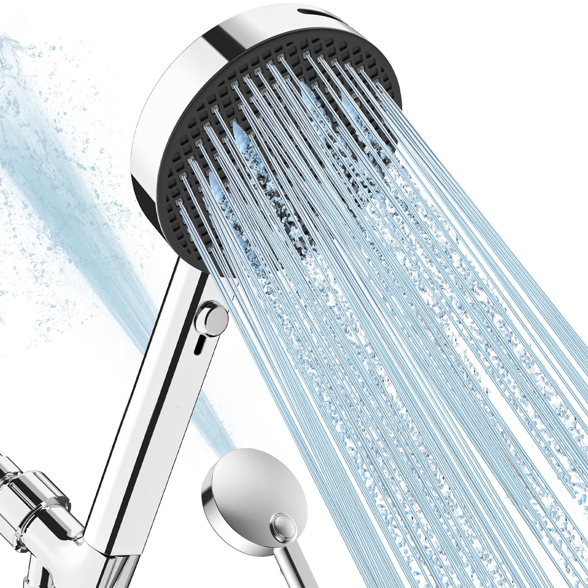 Filtered Shower Head with Handheld (Chromium Silver / 5 inch Panel)