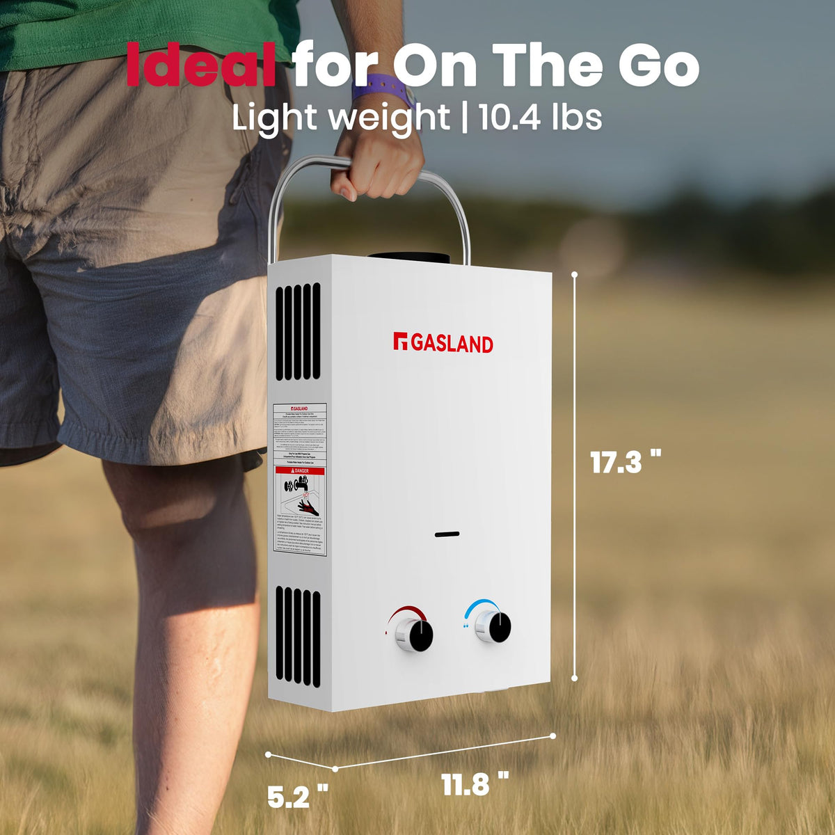 BS158 Outdoor Portable Gas Water Heater 1.58GPM