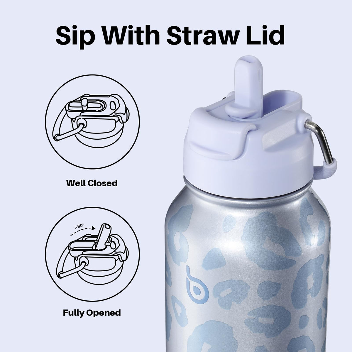 32oz Insulated Water Bottle with Pill Box (Cyber Core)