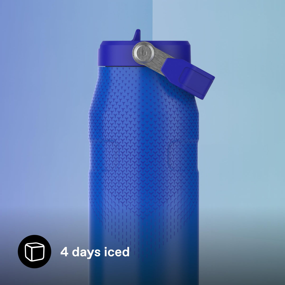 1913 Flip Straw Sports Water Bottle 1.06L (Pacific Hypergrip / 35.8 Ounces)