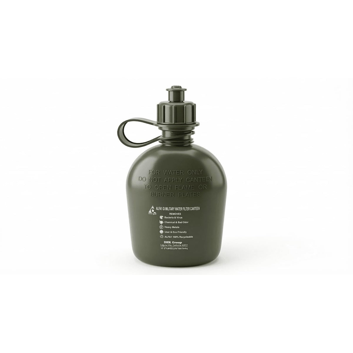 ALFA1 GI Canteen with Quick Dispensing Cap & Strap