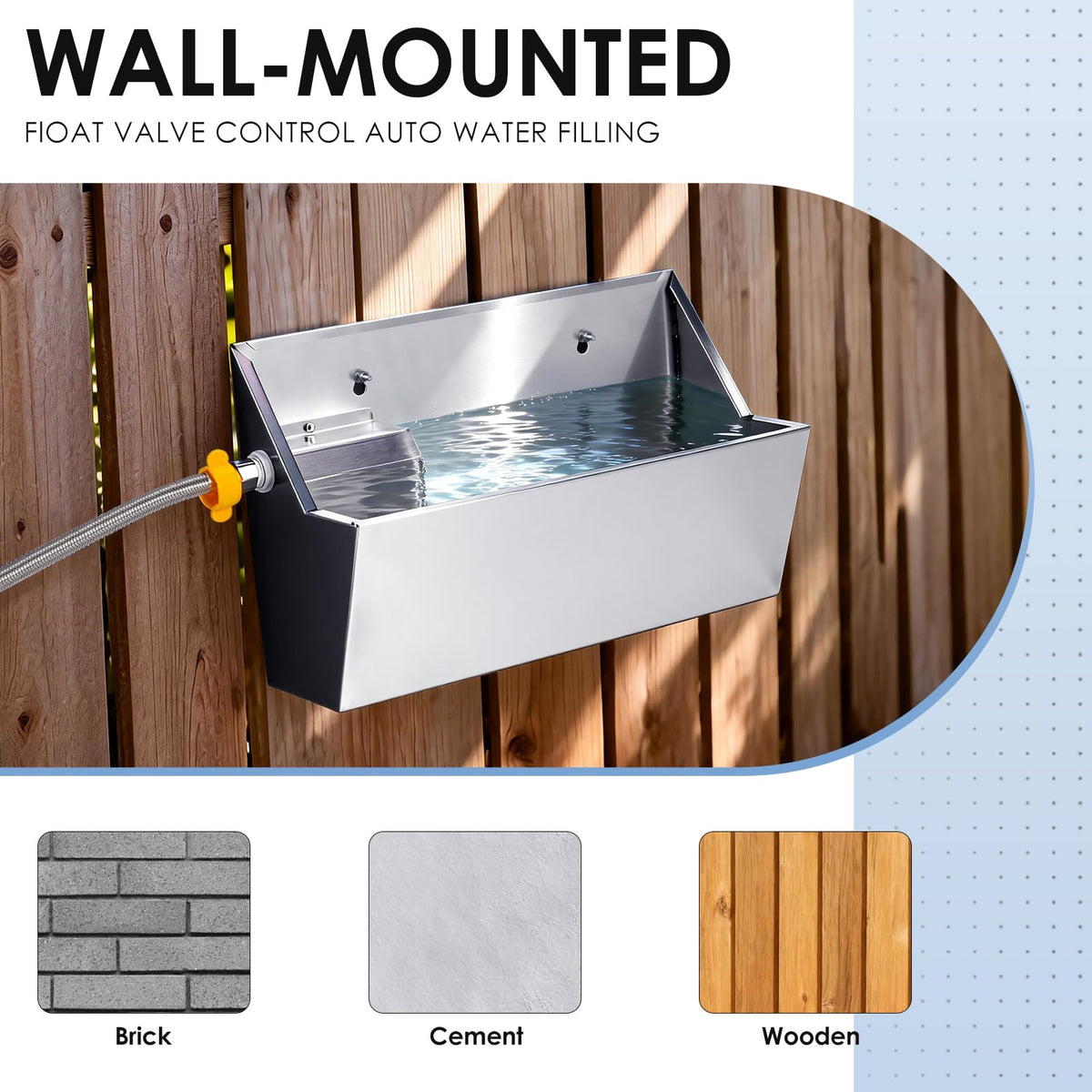 Dog Water Bowl Dispenser Stainless Steel