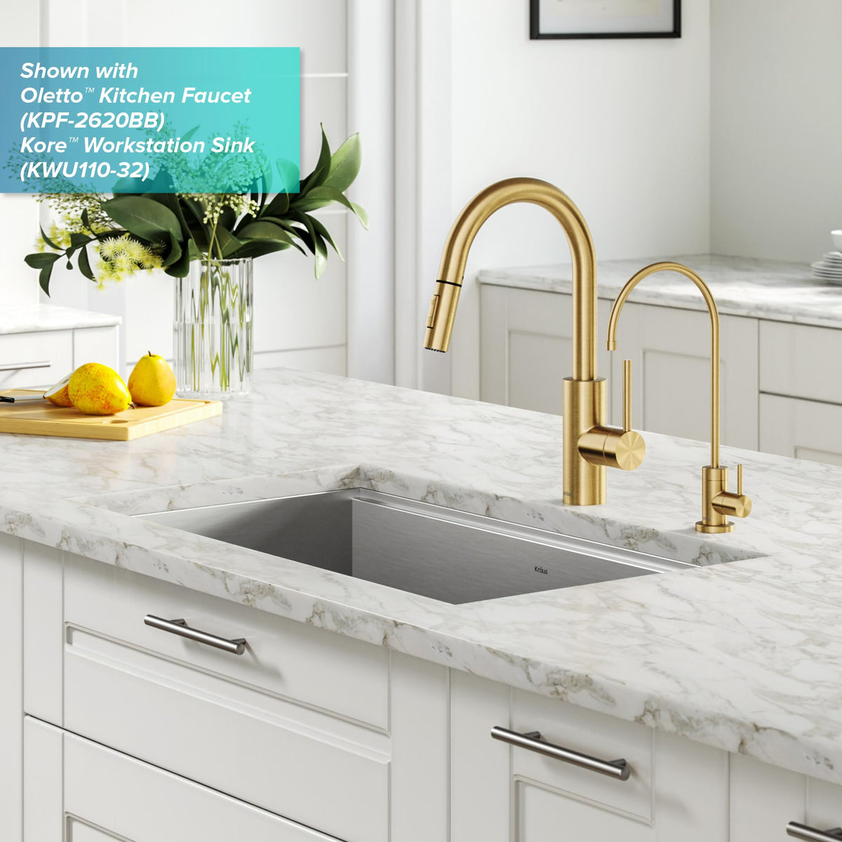 Purita 100% Lead (Brushed Brass / Filter Faucet)