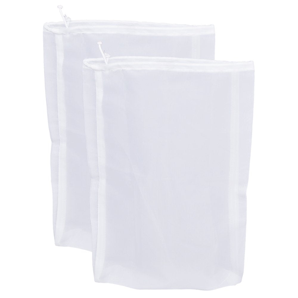 75 Micron Nylon Straining Bag Fine Mesh Food Strainer Bag (12.6" x 8.66" / 2 Packs)