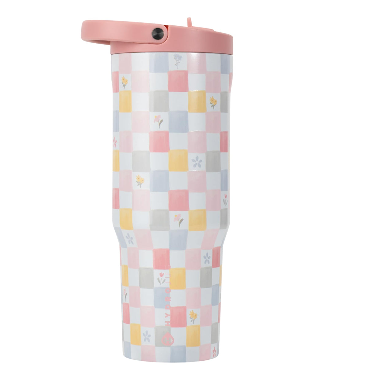 Sport 32oz Insulated Stainless Steel Water Bottle (Pastel Checkers / 32 Ounces)