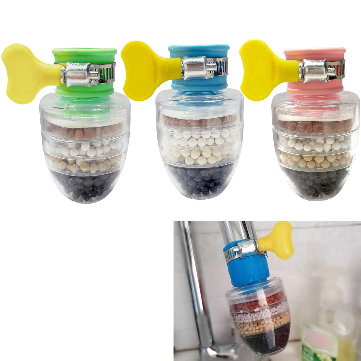 3 Pcs Faucet Water Filter (3PCS)