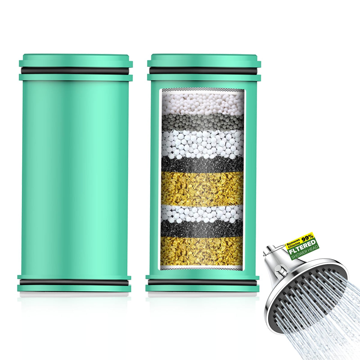 Shower Filter Replacement Cartridge for Filtered Shower Head