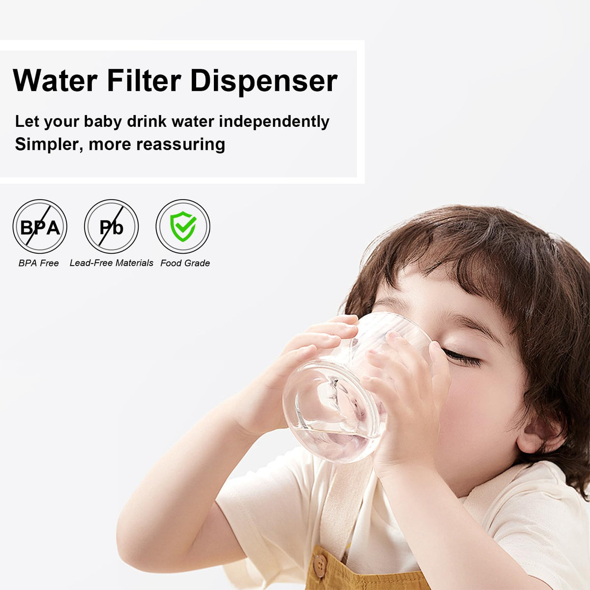 Glass Water Filter Pitcher (2.25 Gallon(8.5L))
