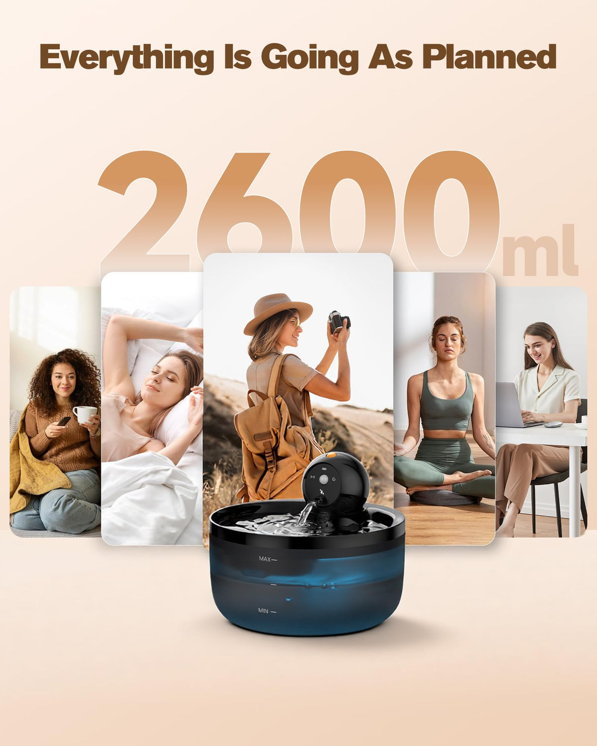 Cat Water Fountain Wireless Cordless