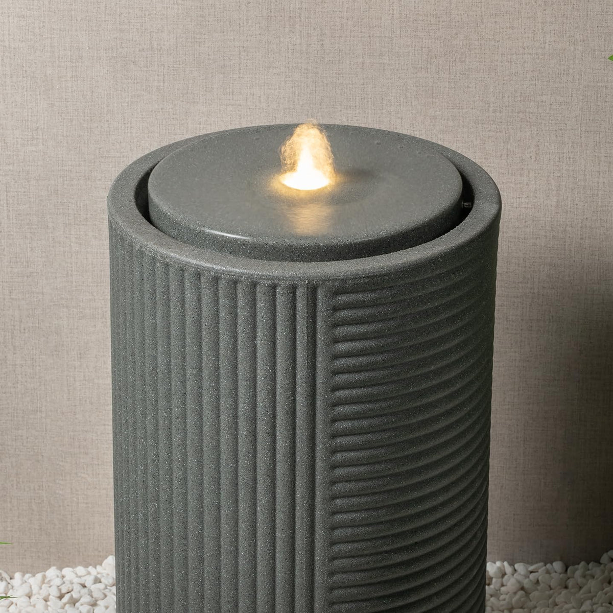 23.22” H Outdoor Water Fountain Made with Eco (23.22")