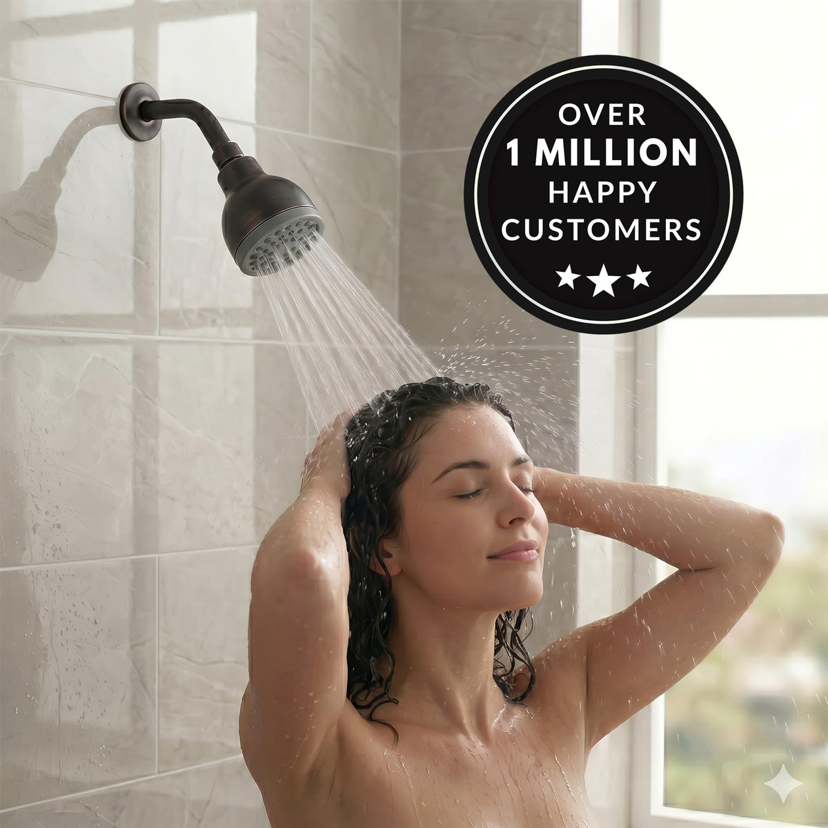 High Pressure Shower Head (Oil Rubbed Bronze / 2.5 GPM)