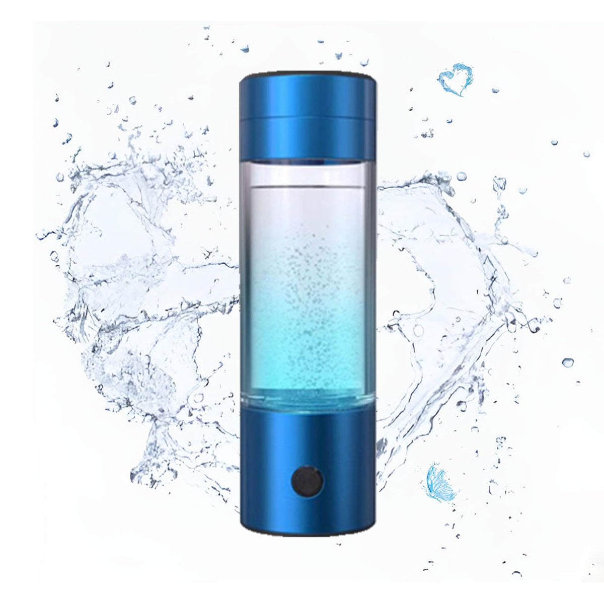 Hydrogen Water Bottle Generator (Blue)