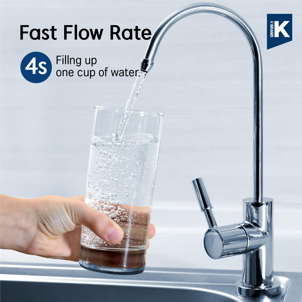 PPU 1000K Under Sink Water Filter System with Hose (10" 1-Stage / with Hose)