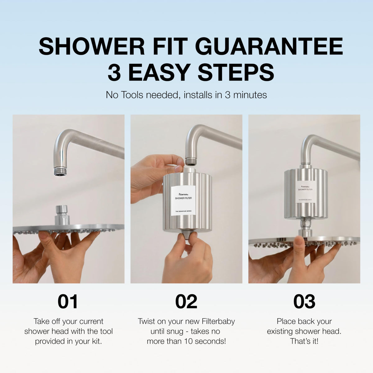 Signature Shower Filter (Chrome)