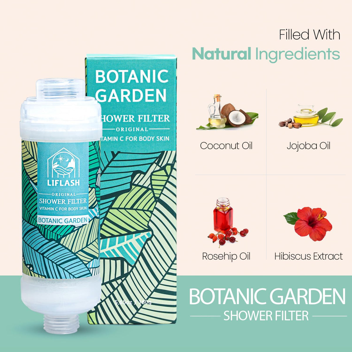 Vitamin C Shower Filter for Hard Water (BOTANIC GARDEN)