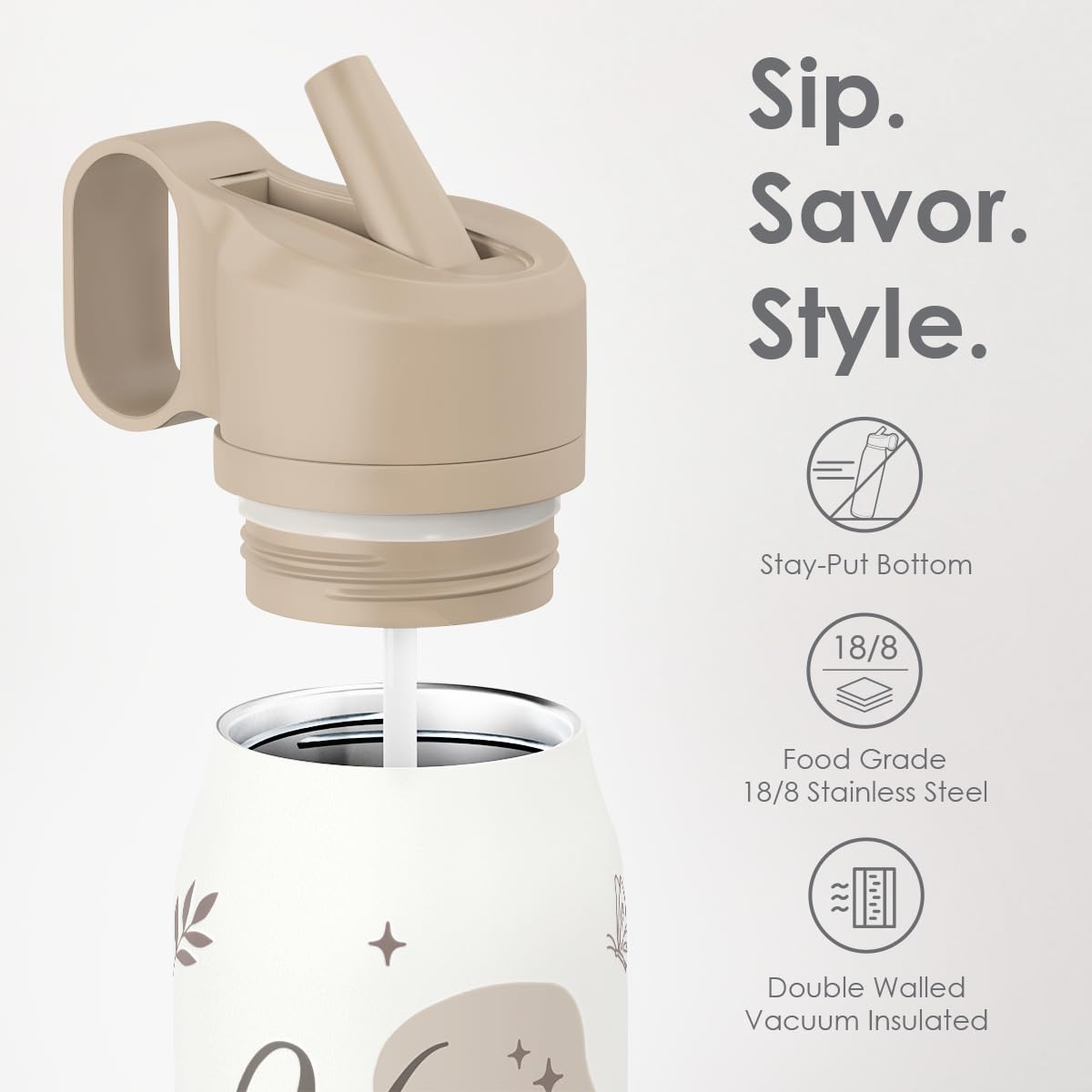 Inspiration Stainless Steel Water Bottle with Twist Lid 20oz (Inspiration)