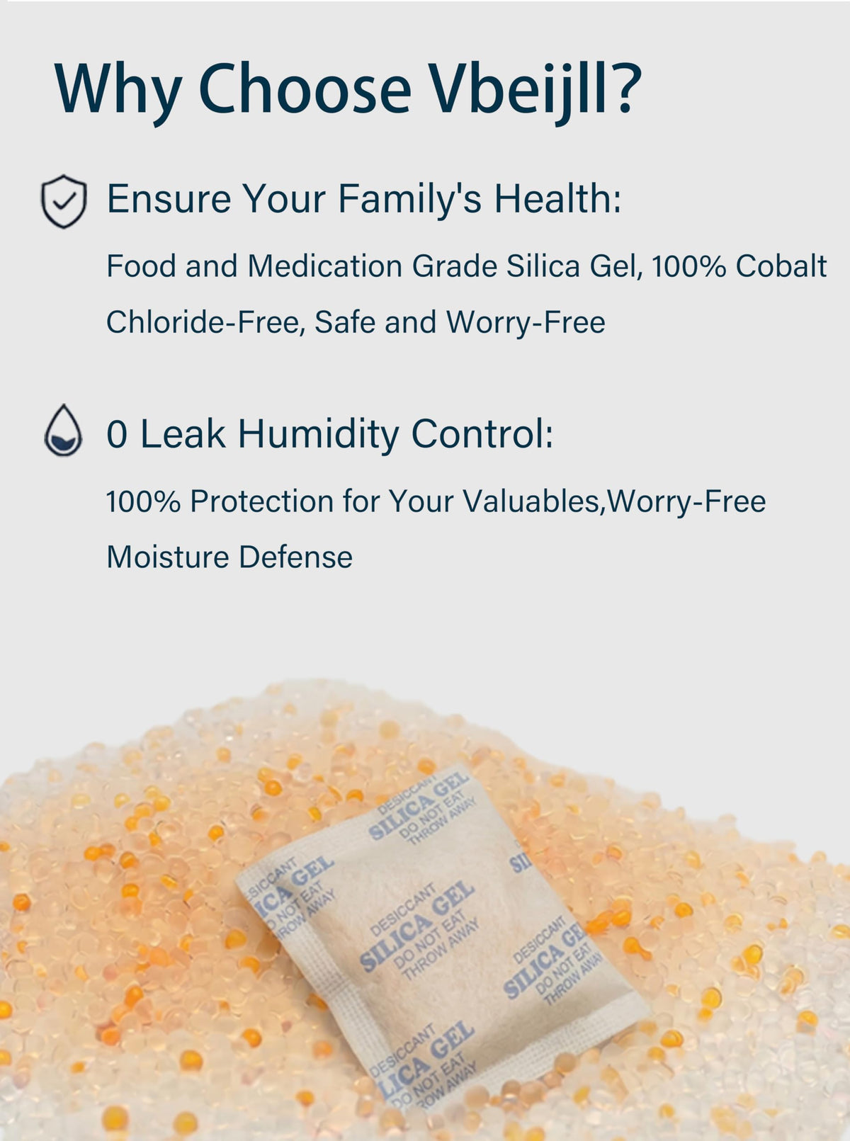 50 Gram 20 Pack (50 Gram / A-Grade Silica Gel)