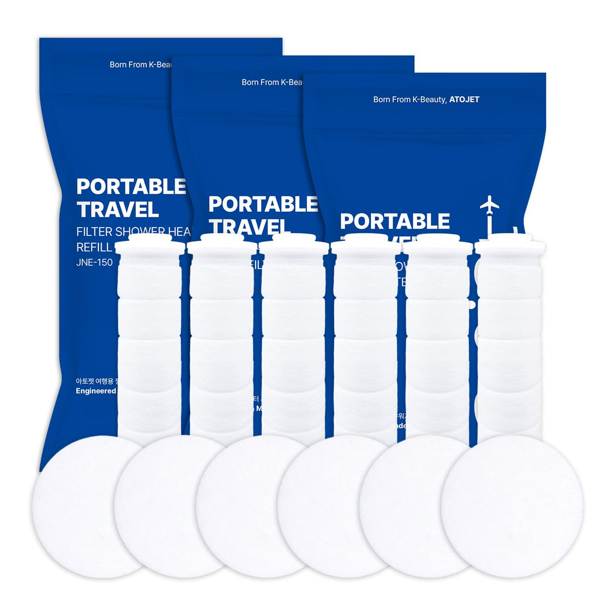 Travel Mini Filtered Shower Replacement Filters Elevating Korea’s Beauty Legacy (Replacement Filters)