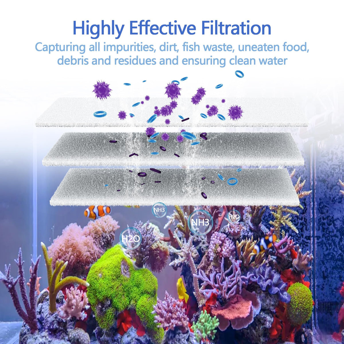 Koi Pond Filter Pad FINE (18”x36")