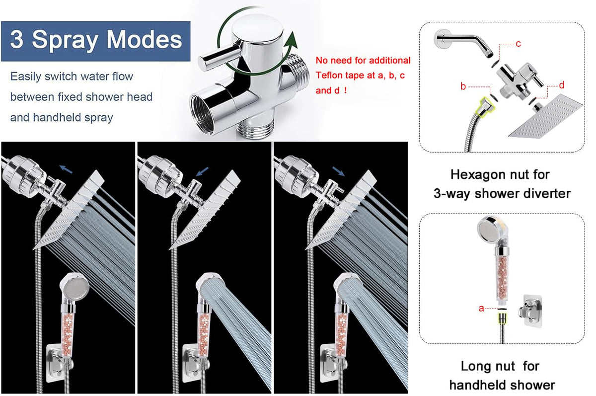 Filter Shower Head (Chrome)
