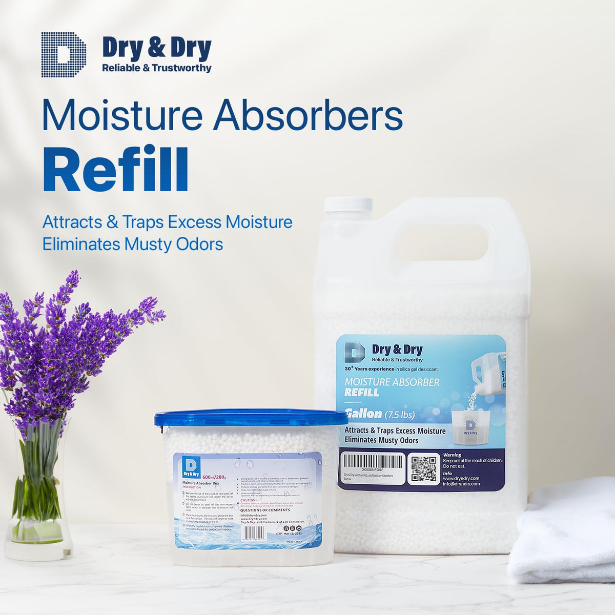 Moisture Absorbers Refill Beads (7.5 LBS)
