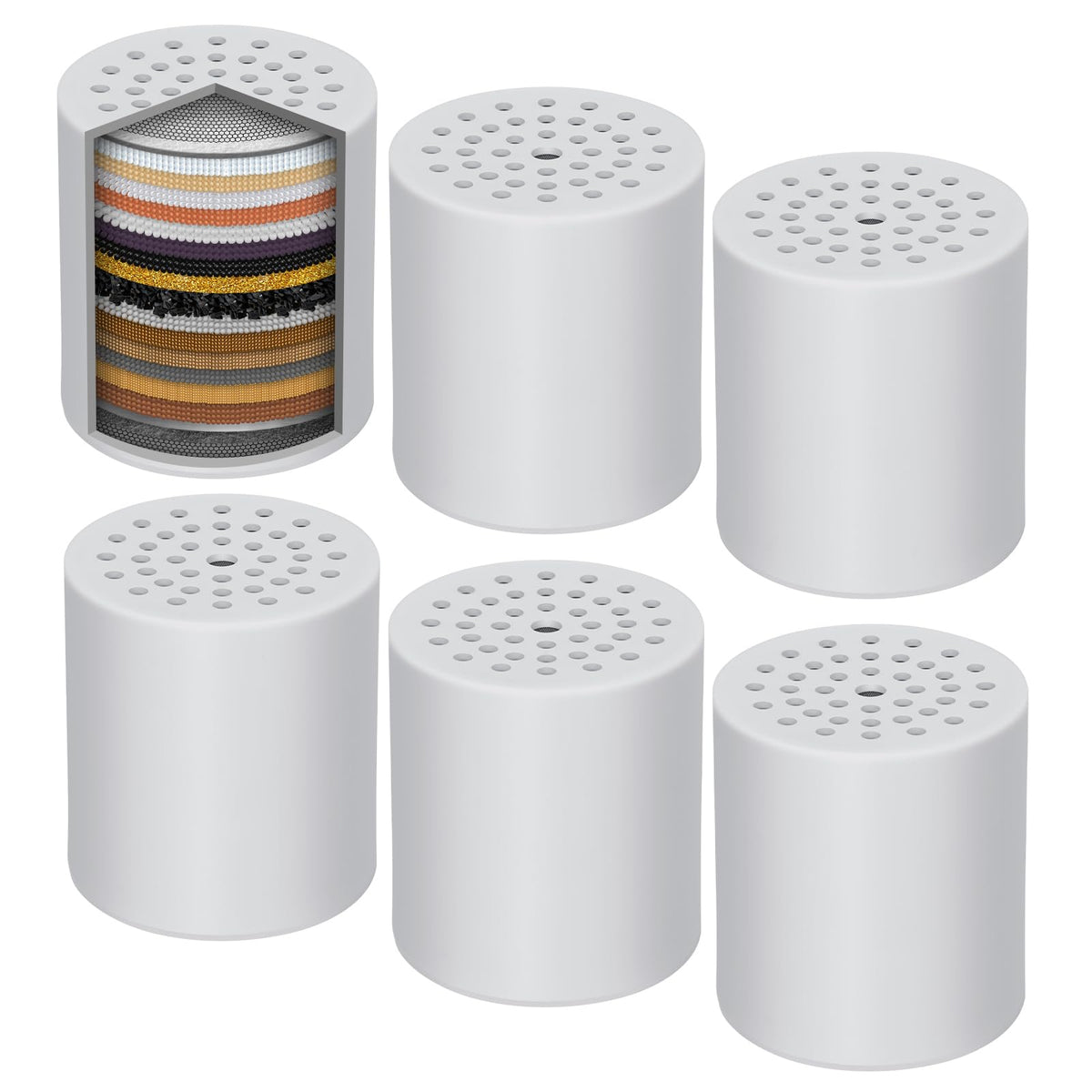 6 Pack Shower Filter Replacement Cartridge