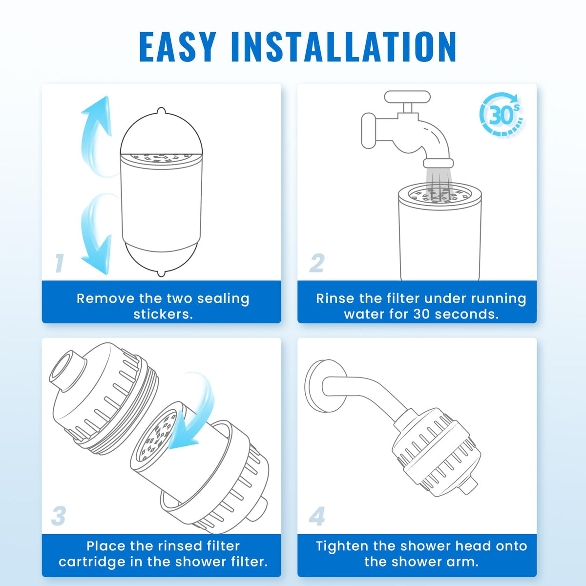 Heavy Duty Shower Filter (Green / Shower Filters)