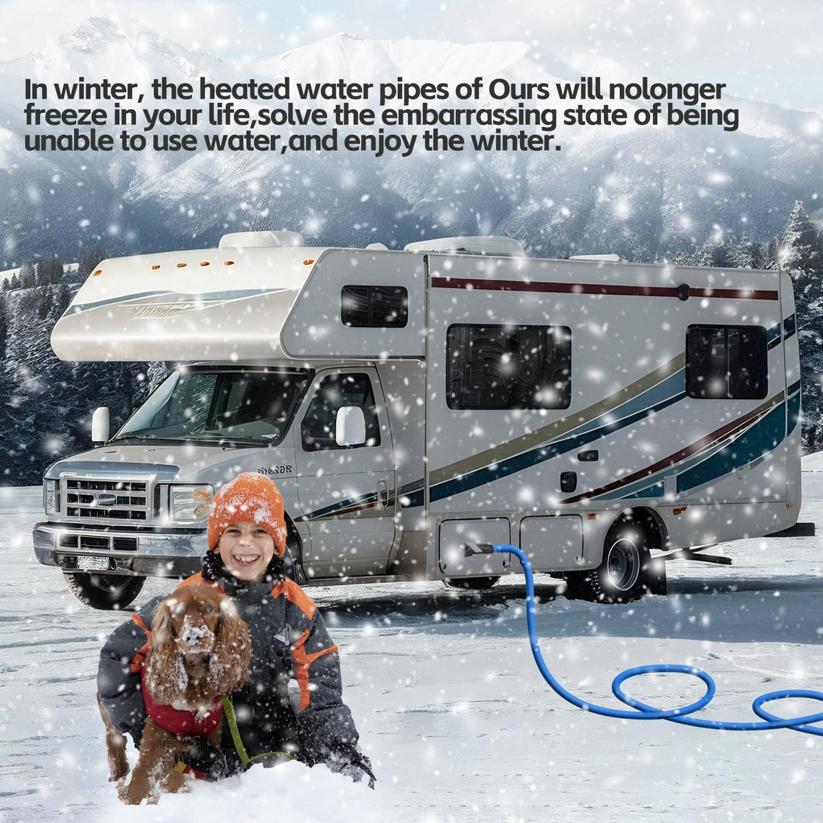 100FT Heated Water Hose for RV (100FT)