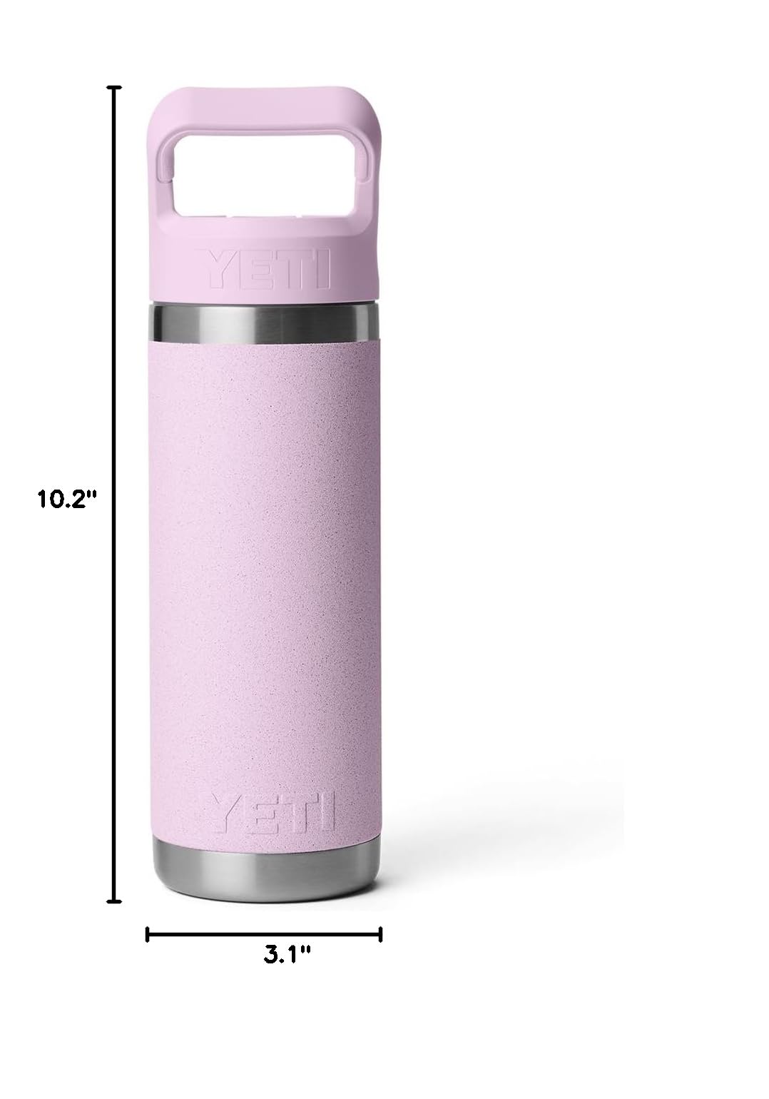 Rambler 18 oz Bottle (Cherry Blossom - Textured)