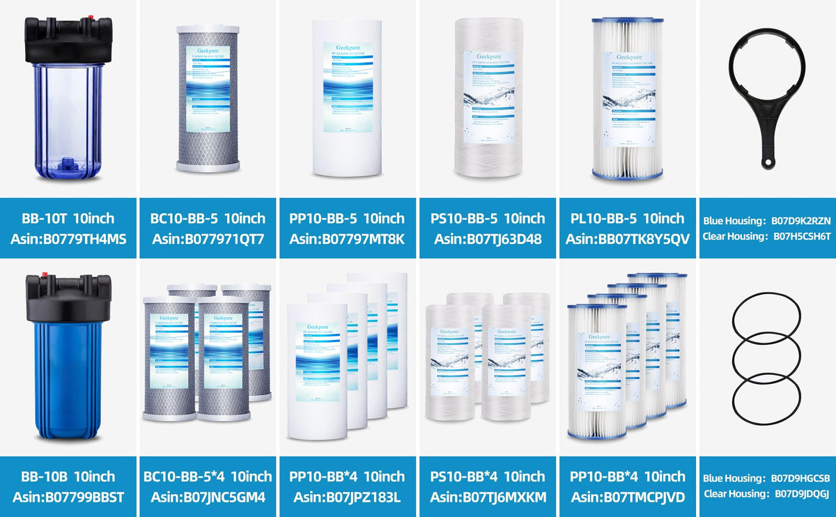 10 Inch Whole House Water Filter Housing