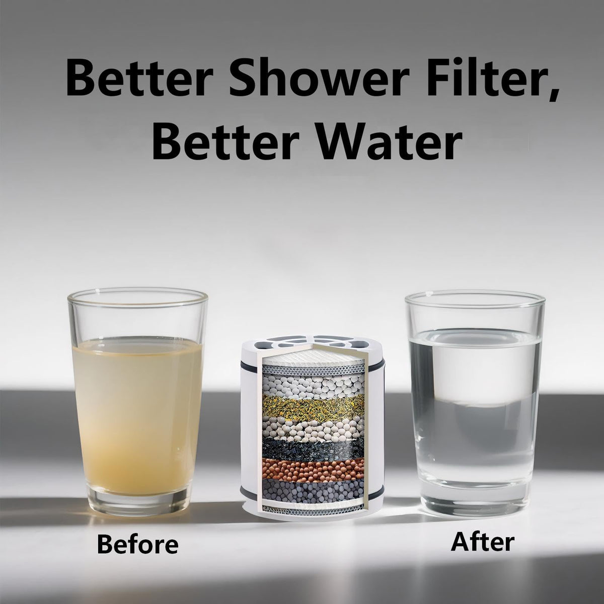 Hard Water Shower Filter (Minimalist)