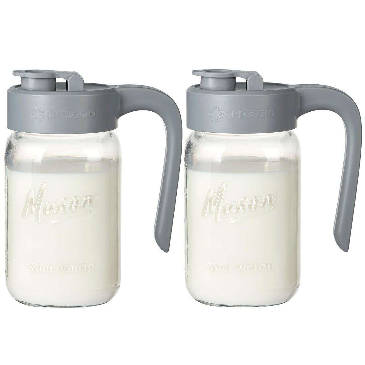 Mason Jar Pitcher (Gray)