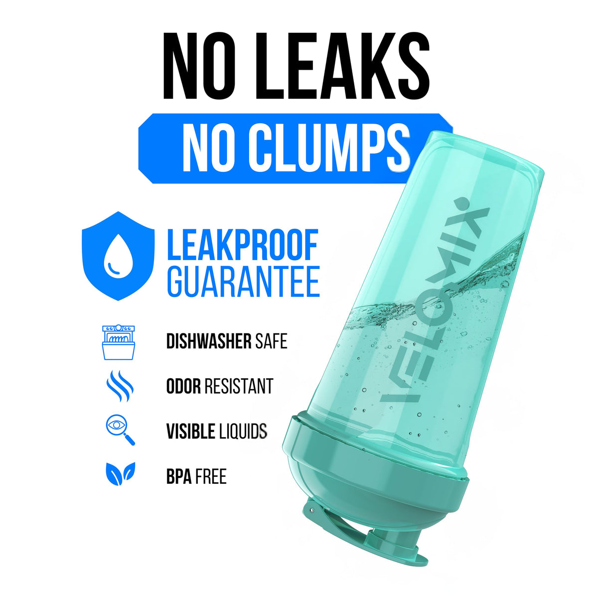 2 Pack 28oz Protein Shaker Bottle (A5) Black / Turquoise)