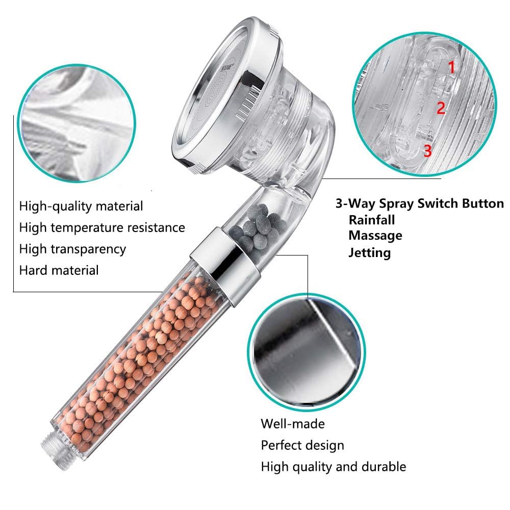 Handheld Shower Head (Clear)