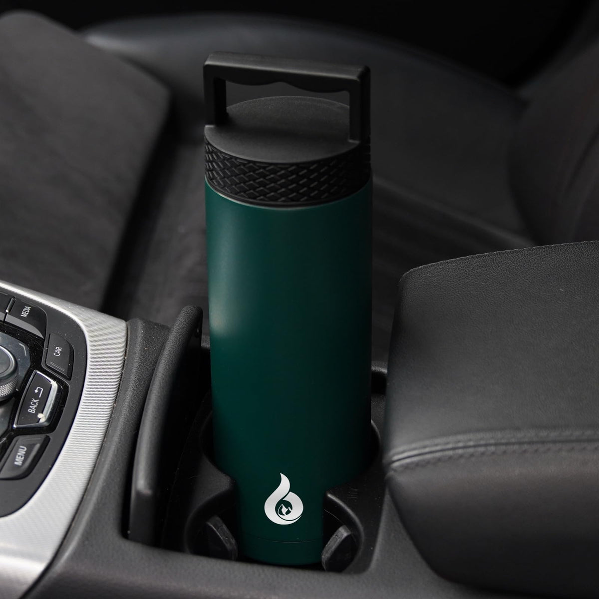 18oz Insulated Water Bottle Stainless Steel Water Bottle with Handle (18oz / Army Green)