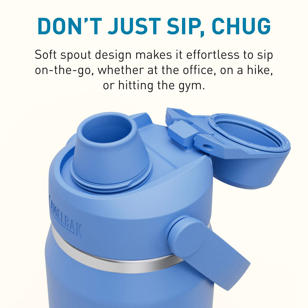 Thrive Chug Stainless Steel Water Bottle 25oz (25 Ounces / Sky Blue)