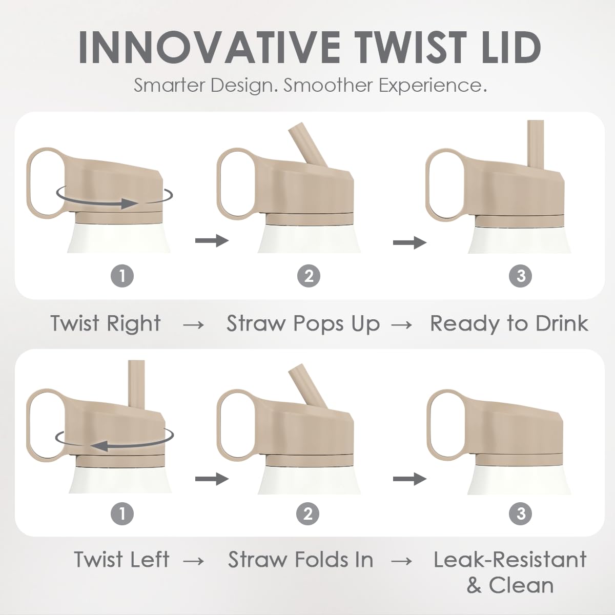 Inspiration Stainless Steel Water Bottle with Twist Lid 20oz (Inspiration)