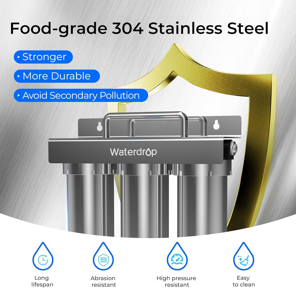 TST B 0.01μm Under Sink Water Filter System with Dedicated Faucet