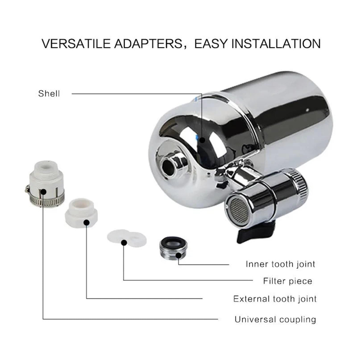 Splash Proof Faucet Water Purifier Filter Tap