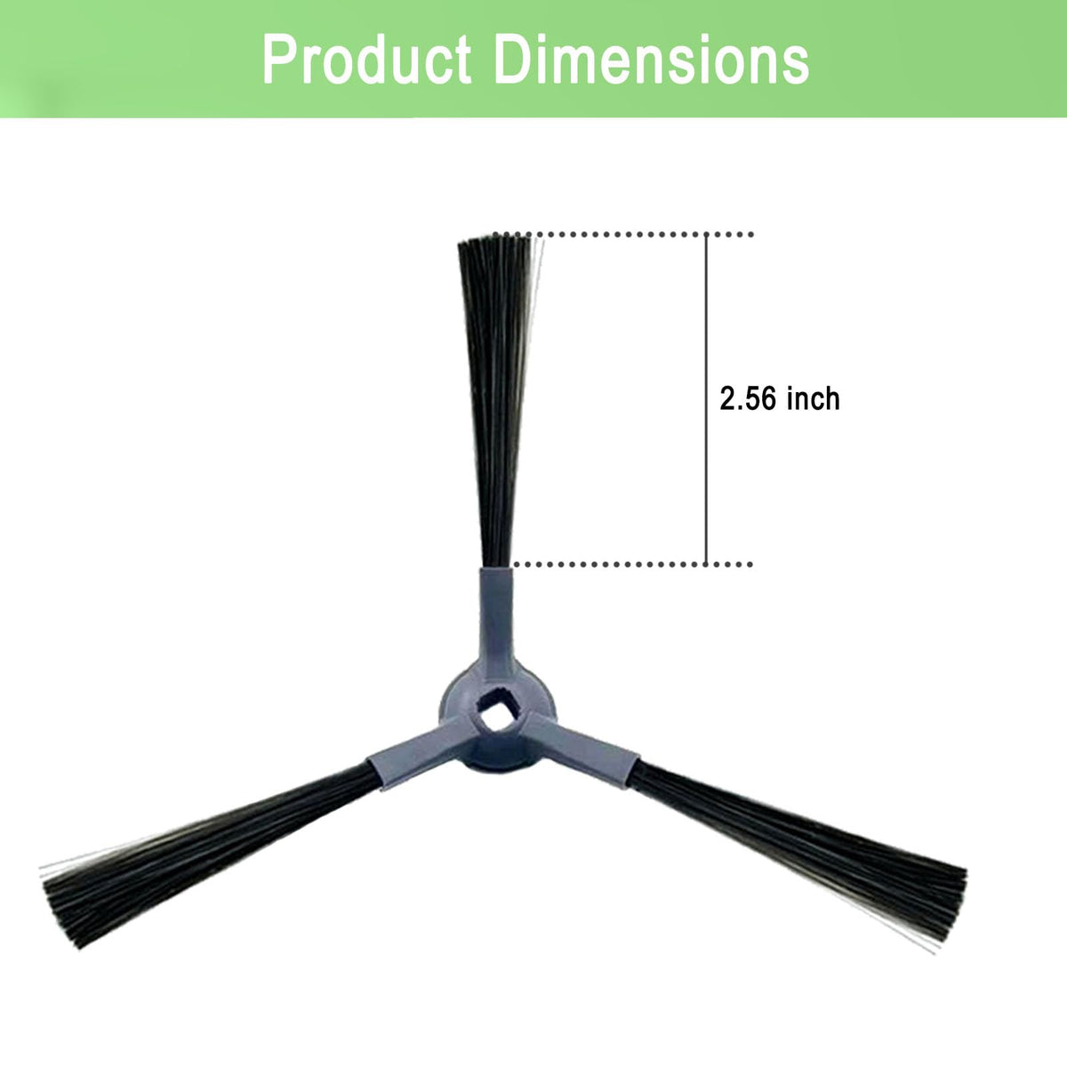 Upgraded Vacuum Side Brushes Replacement for Shark IQ R101AE RV1001AE AV912S AV911S AV1010AE RV1000 AV970 AV993 AV1002AE Shark AI AV2501S AV2501AE RV2610WD RV2610WA RV2502AE Robot Vacuum Cleaner (Multi-Model Side Brushes)