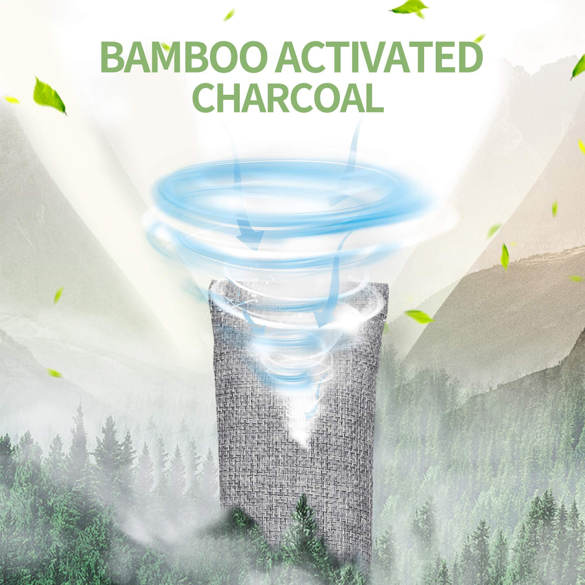 Bamboo Charcoal Air Purifying Bag (Valuable 6 Pack)