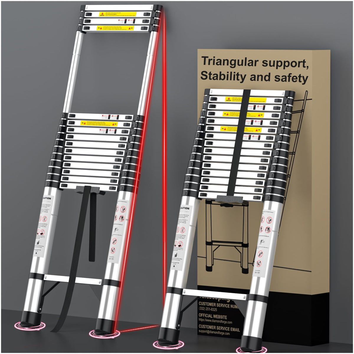Telescoping Ladder (Silver / 20.3ft)
