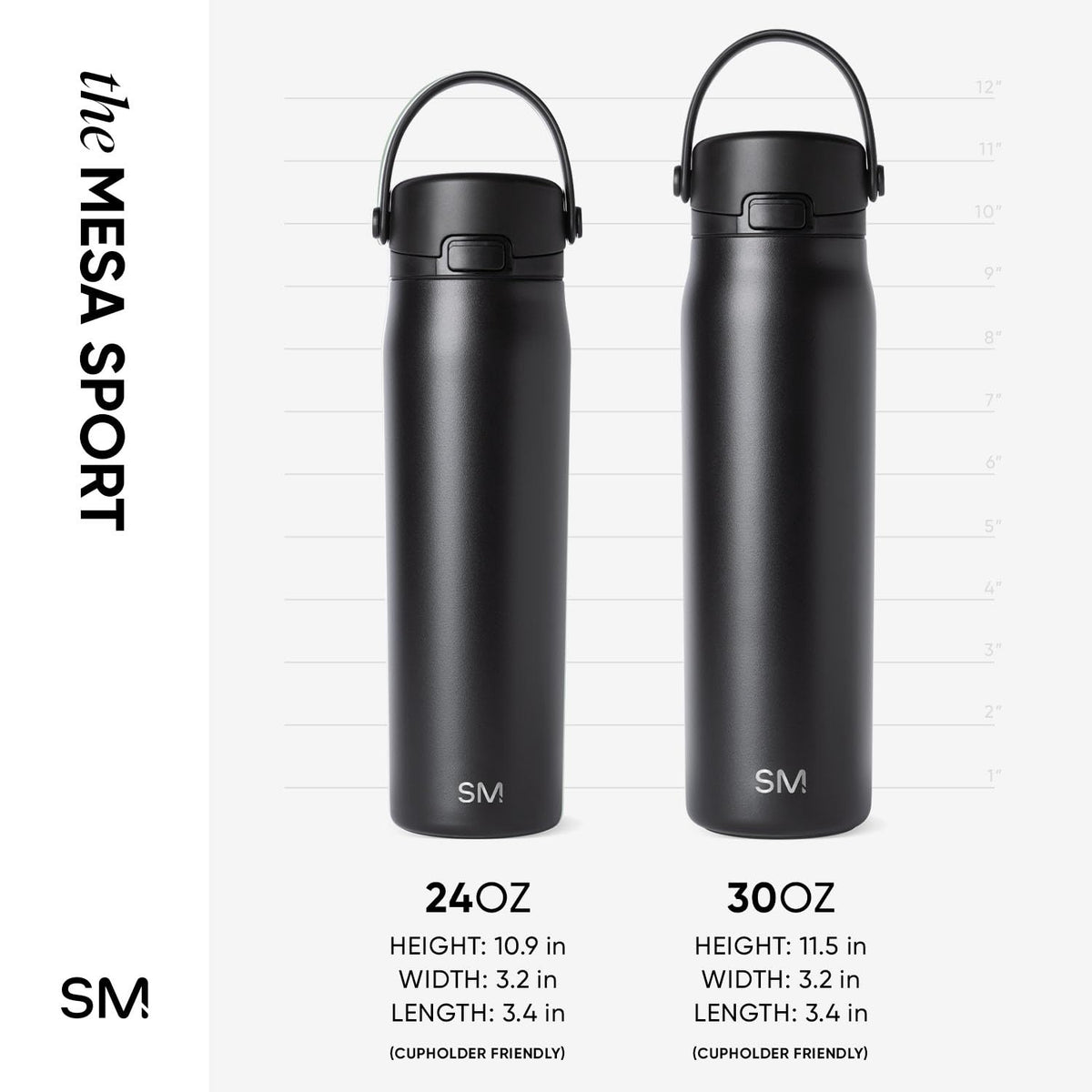 Insulated Sport Water Bottle with Chug Lid (24 Ounces / -Steele)