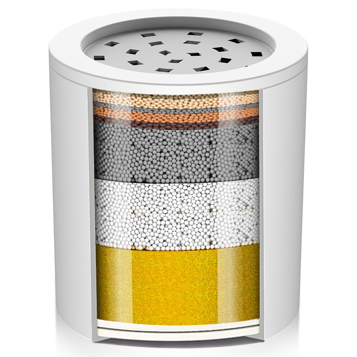 20 Stage Shower Filter Cartridge for Hard Water Showerhead Filters (1 Count)