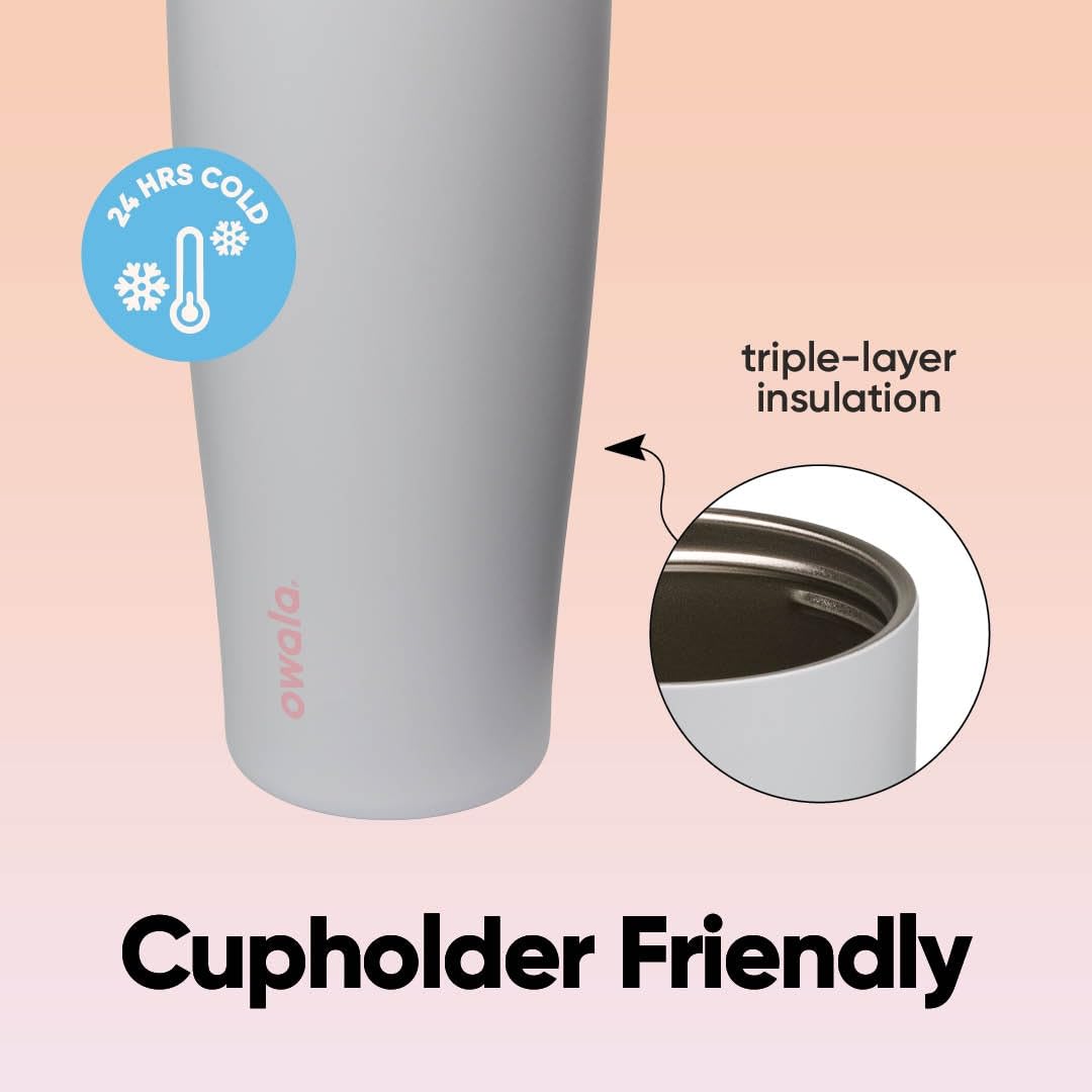 FreeSip Tumbler Stainless Steel Water Bottle 40 oz Beach House (Beach House / 40 Ounces)