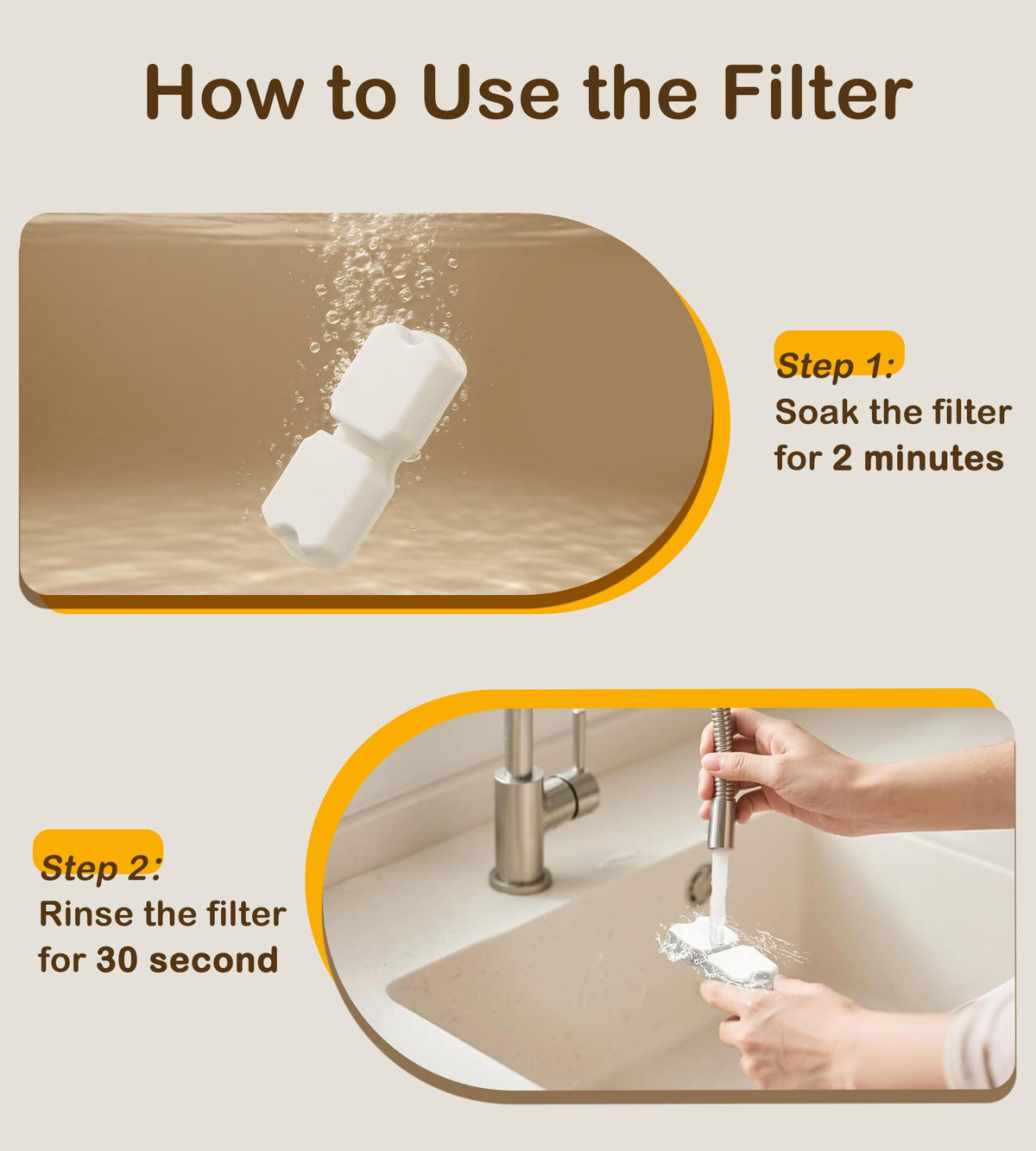 Cat Water Fountain Filter (12 Filters + 12 Sponges)