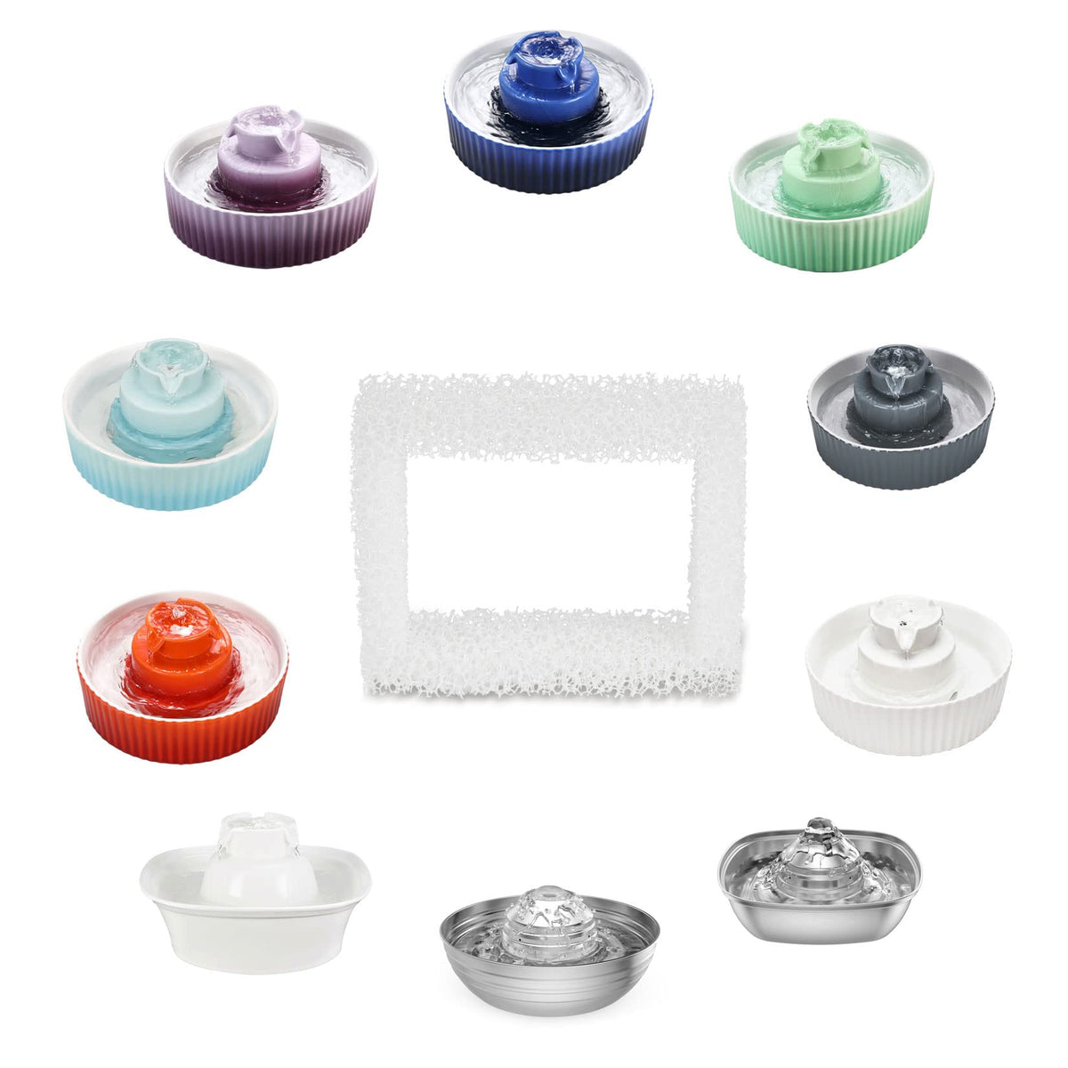 Ceramic Cat Water Fountain Filter Replacement