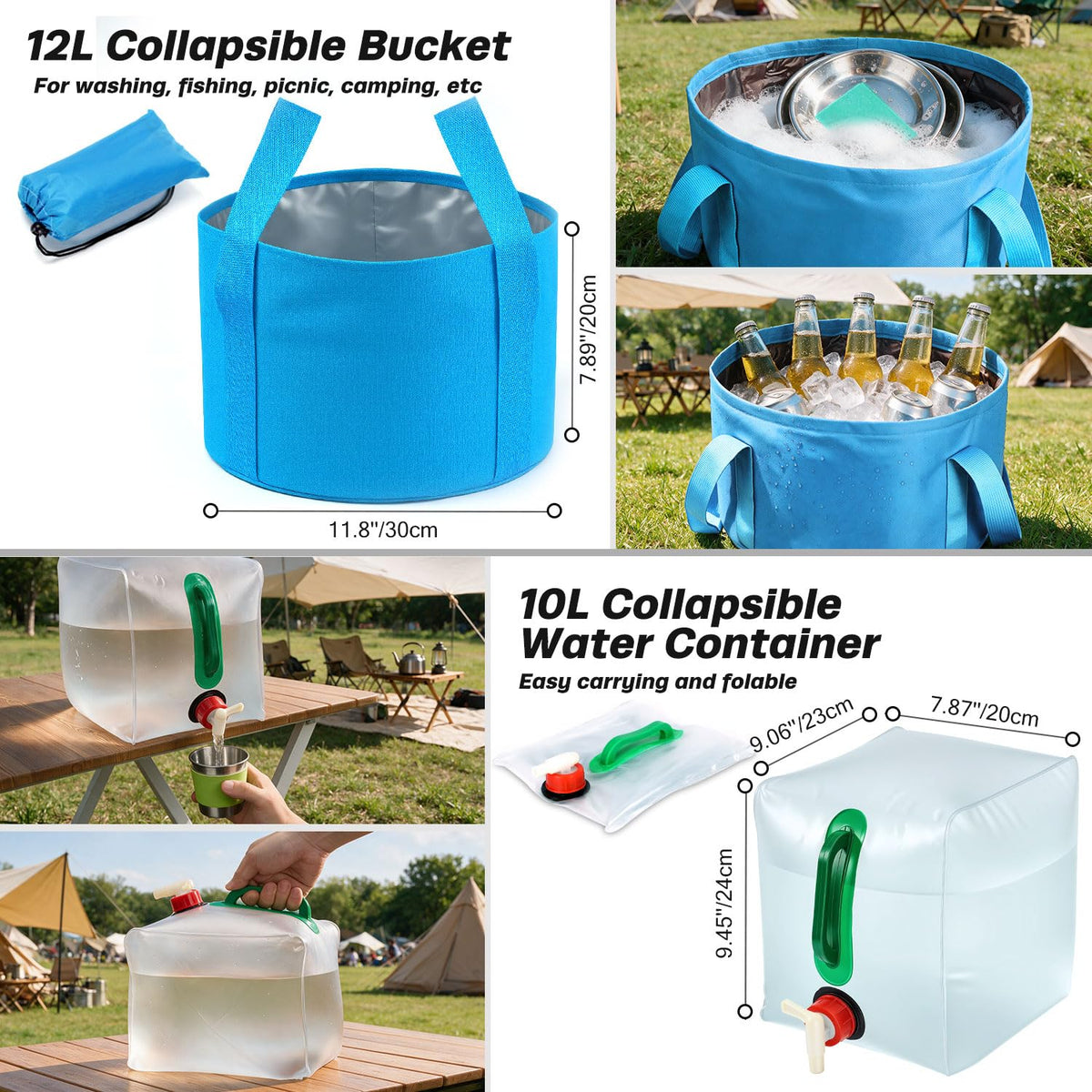 29pcs Camping Cookware Mess Kit