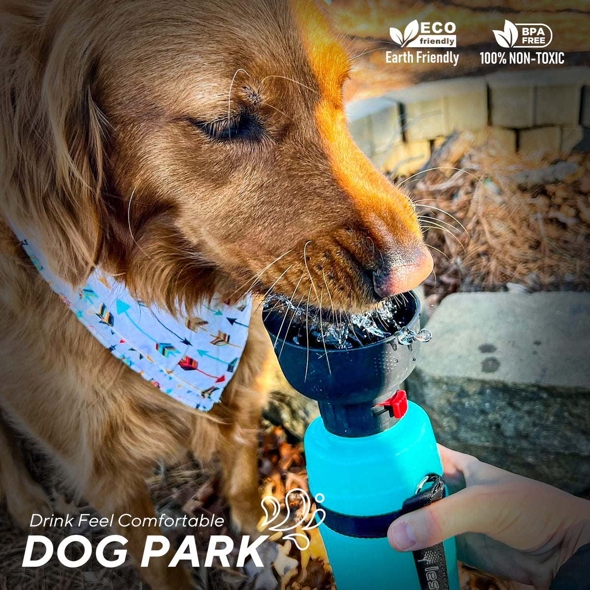 Portable Dog Water Bottle (21OZ / Blue)