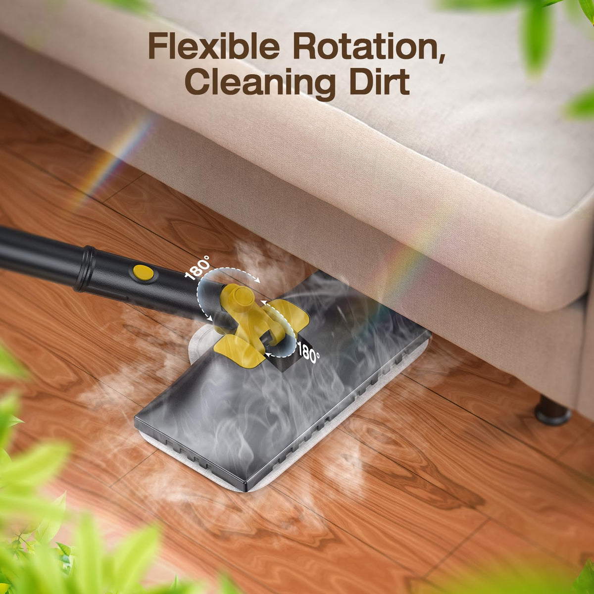 10-in-1 Steam Cleaner, Detachable Handheld Steam Mop for Multi-Surface (Gray)